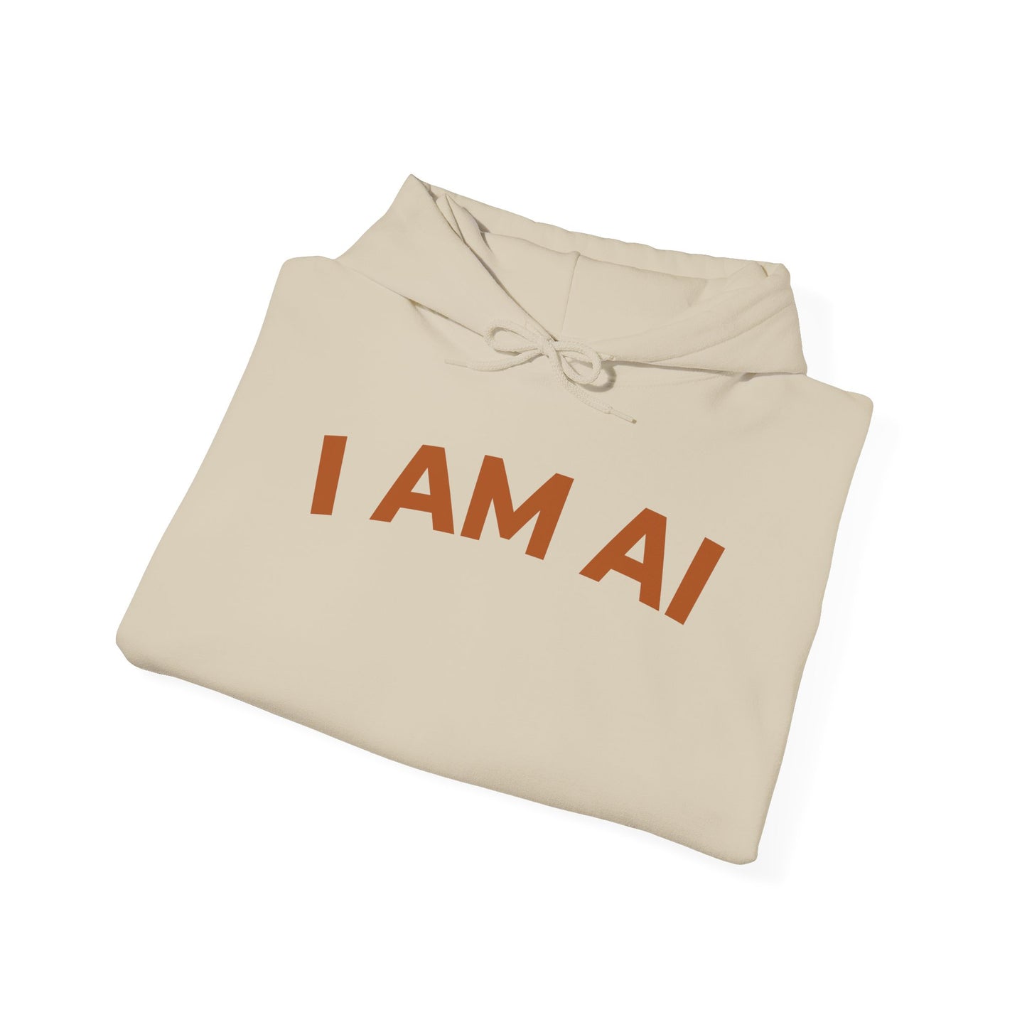 I AM AI Hoodie – Retro Robot Style, Unisex Heavy Blend Sweatshirt