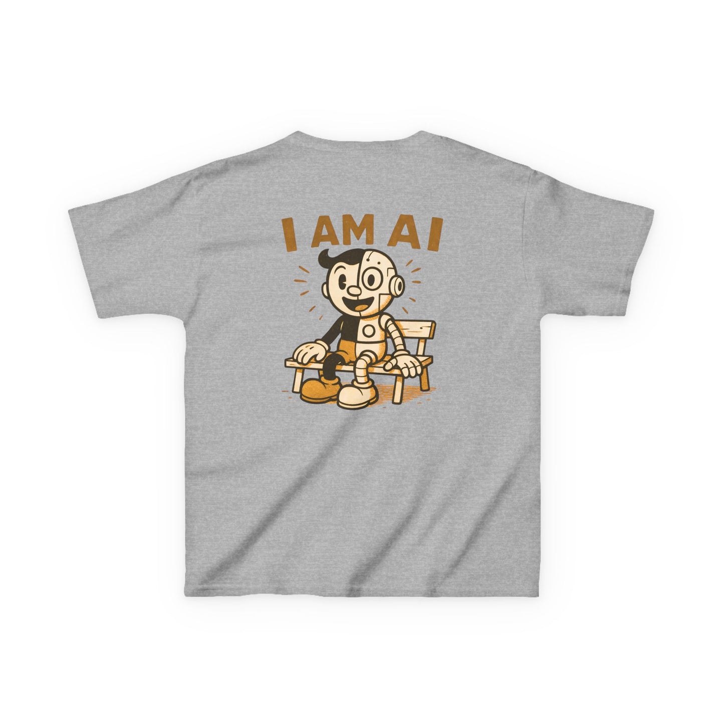 I AM AI Retro Kids Robot T-Shirt – Vintage Meets Future