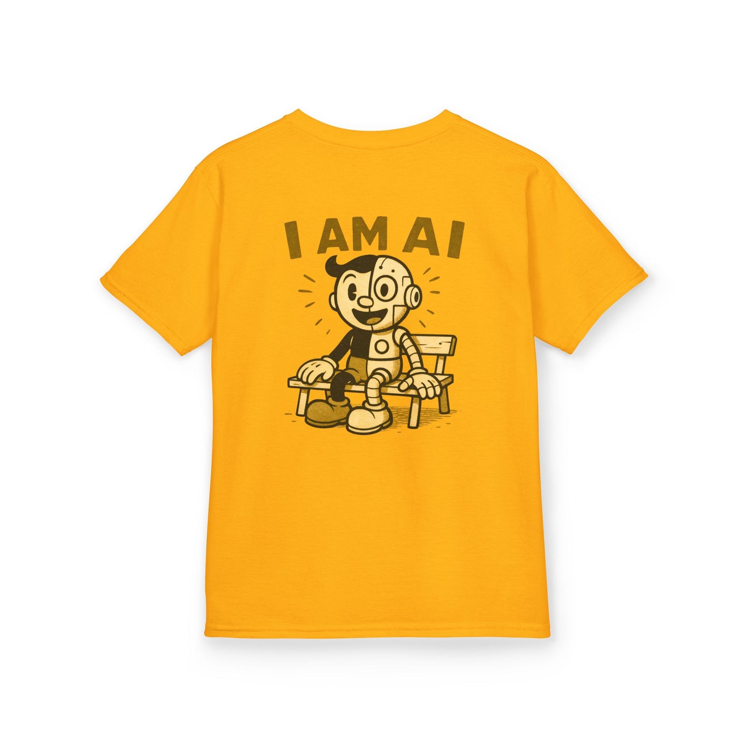 I AM AI Retro Kids Robot T-Shirt – Vintage Meets Future
