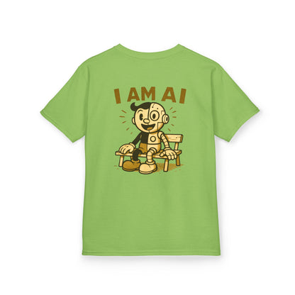 I AM AI Retro Kids Robot T-Shirt – Vintage Meets Future