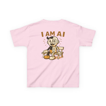 I AM AI Retro Kids Robot T-Shirt – Vintage Meets Future