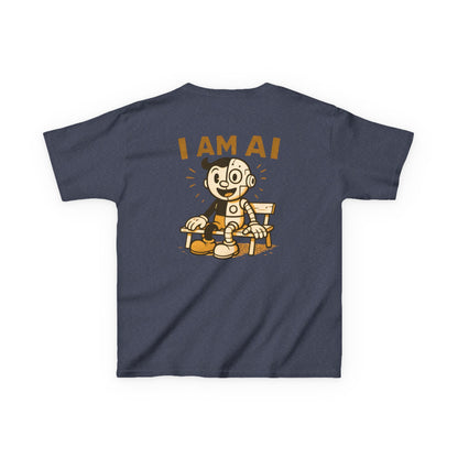 I AM AI Retro Kids Robot T-Shirt – Vintage Meets Future