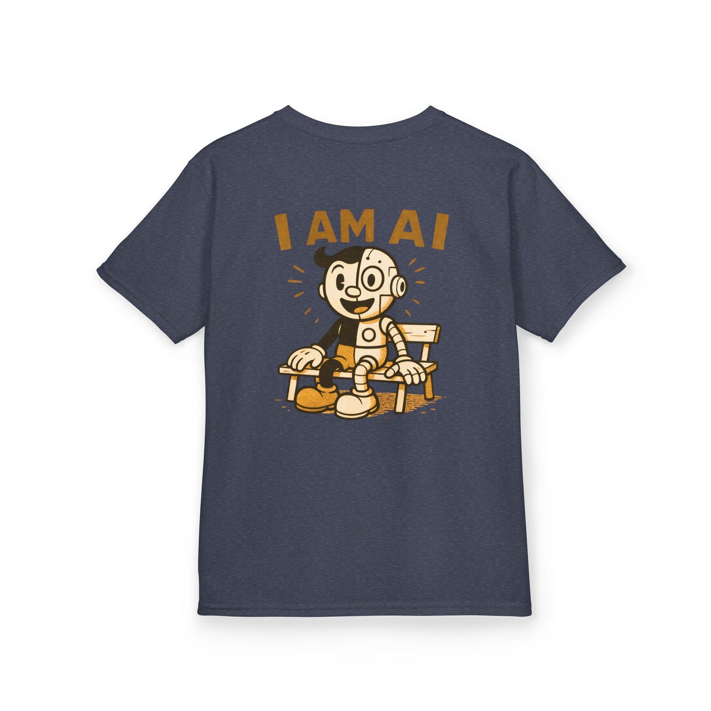 I AM AI Retro Kids Robot T-Shirt – Vintage Meets Future