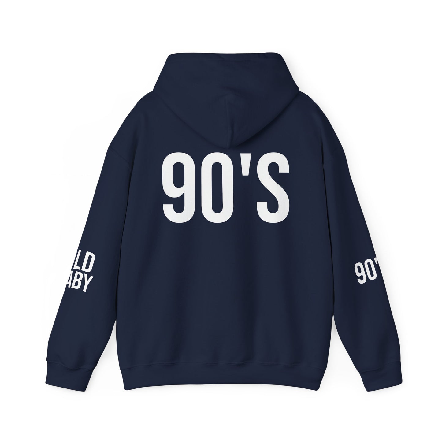 Old Baby 90s Hoodie – Unisex Heavy Blend Retro Sweatshirt