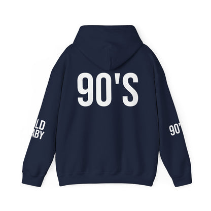 Old Baby 90s Hoodie – Unisex Heavy Blend Retro Sweatshirt
