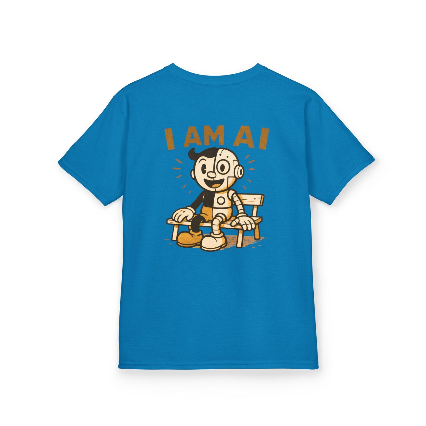 I AM AI Retro Kids Robot T-Shirt – Vintage Meets Future