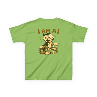 I AM AI Retro Kids Robot T-Shirt – Vintage Meets Future