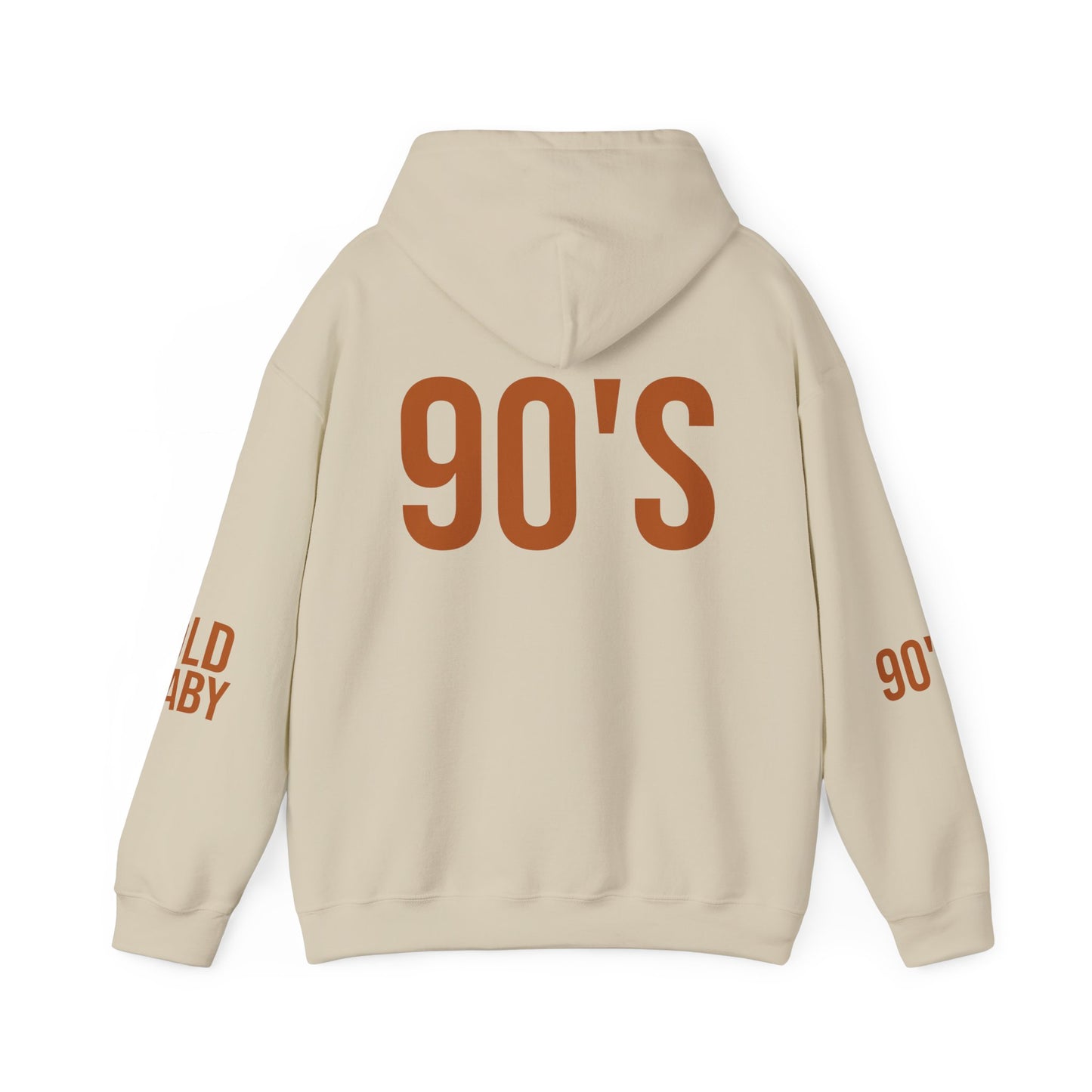 Old Baby 90s Hoodie – Unisex Heavy Blend Retro Sweatshirt