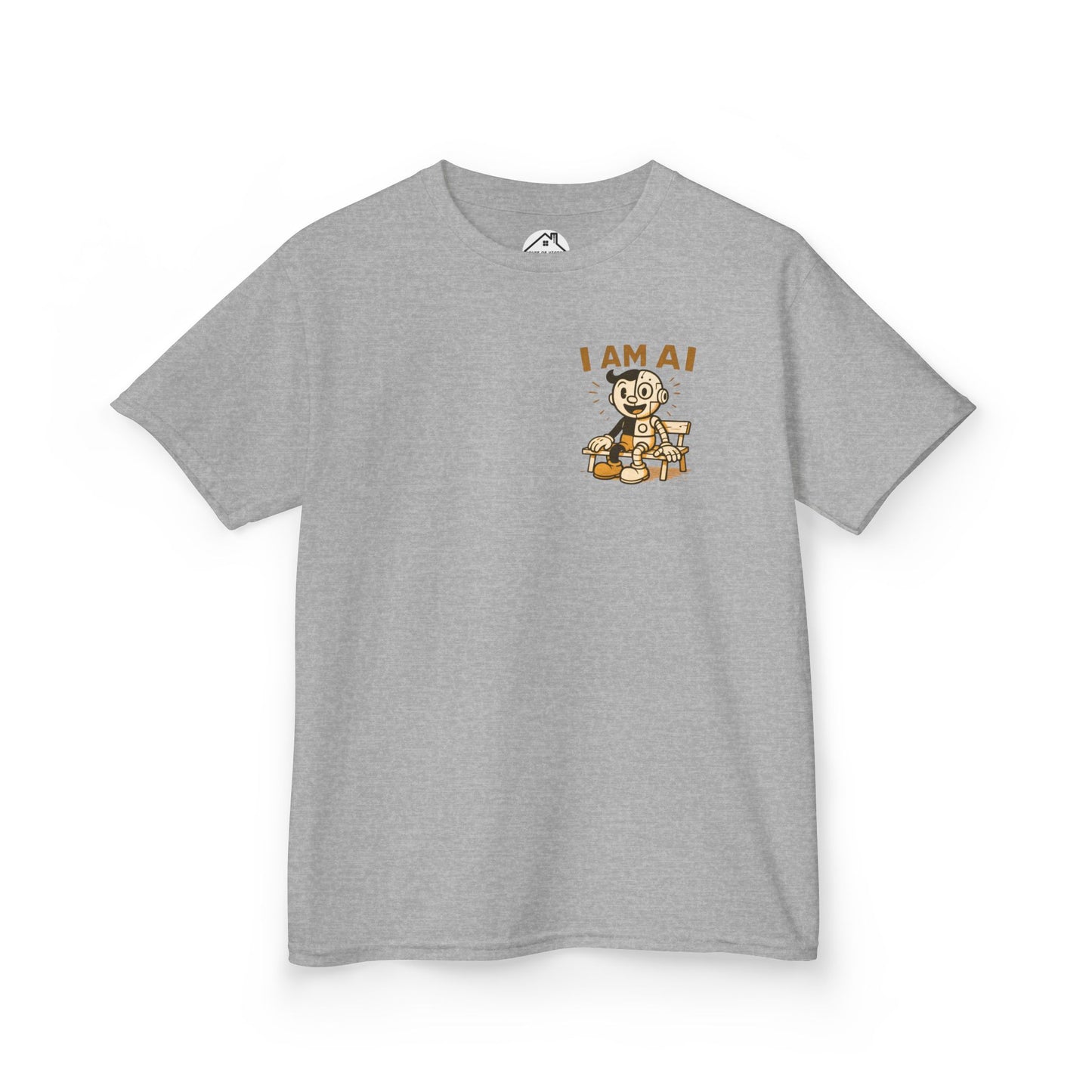 I AM AI Retro Kids Robot T-Shirt – Vintage Meets Future