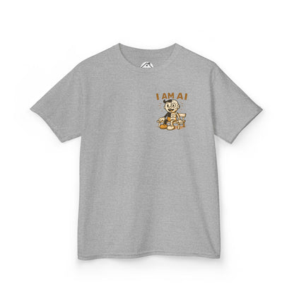 I AM AI Retro Kids Robot T-Shirt – Vintage Meets Future