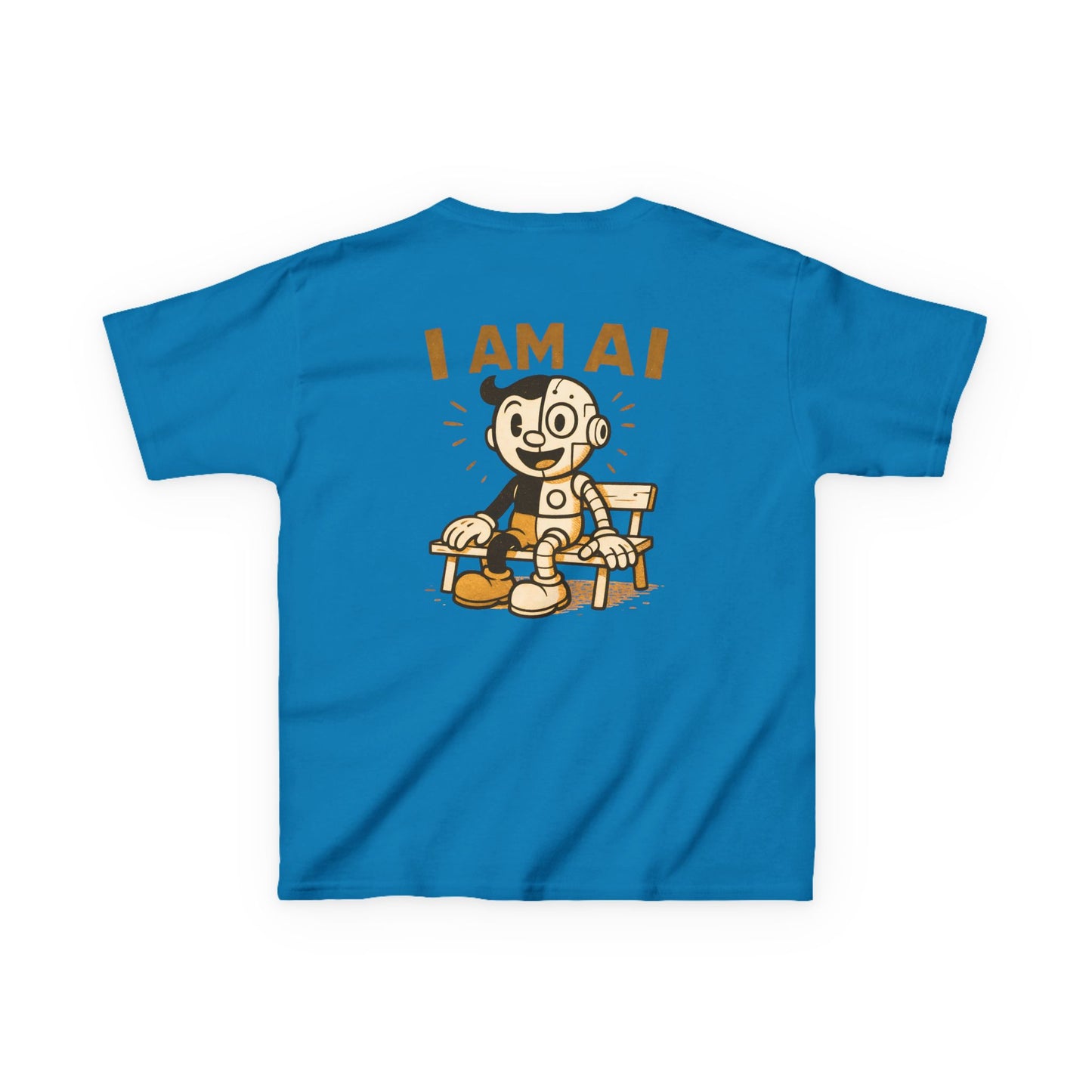 I AM AI Retro Kids Robot T-Shirt – Vintage Meets Future