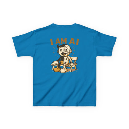 I AM AI Retro Kids Robot T-Shirt – Vintage Meets Future