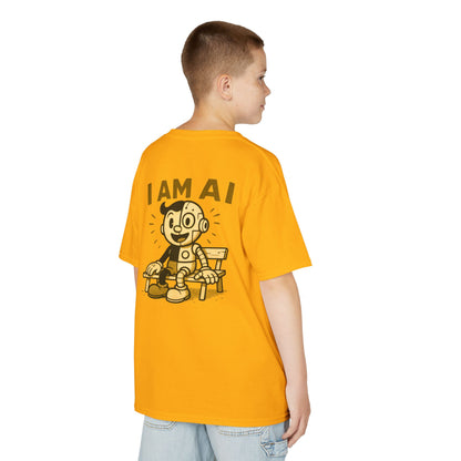 I AM AI Retro Kids Robot T-Shirt – Vintage Meets Future