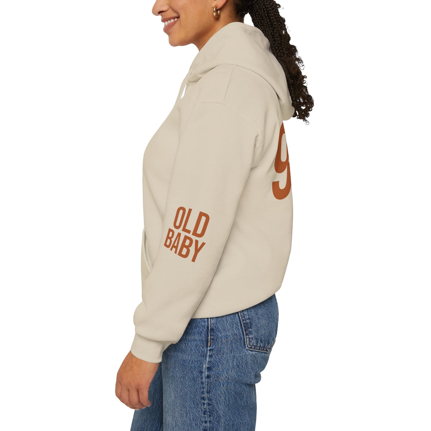 Old Baby 90s Hoodie – Unisex Heavy Blend Retro Sweatshirt