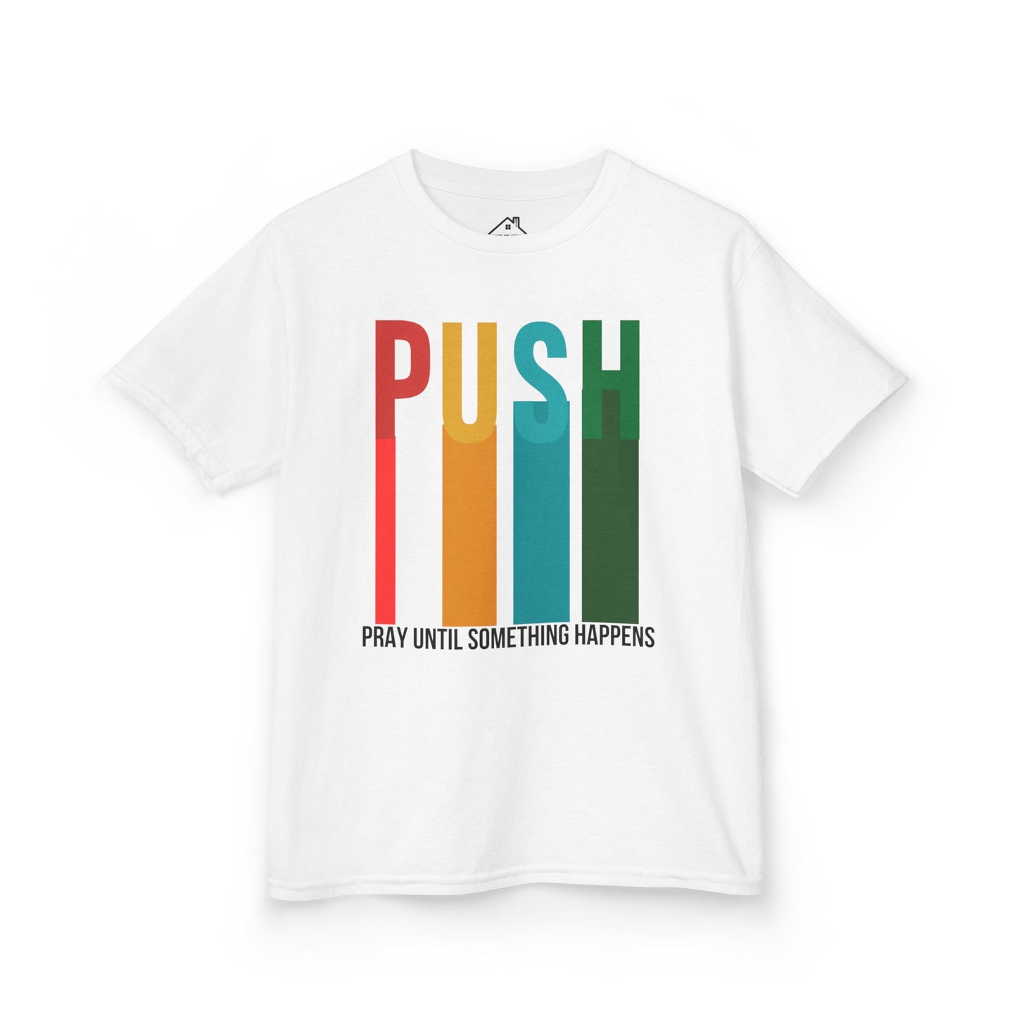 Kids PUSH Graphic Tee – Pray Until Something Happens Shirt