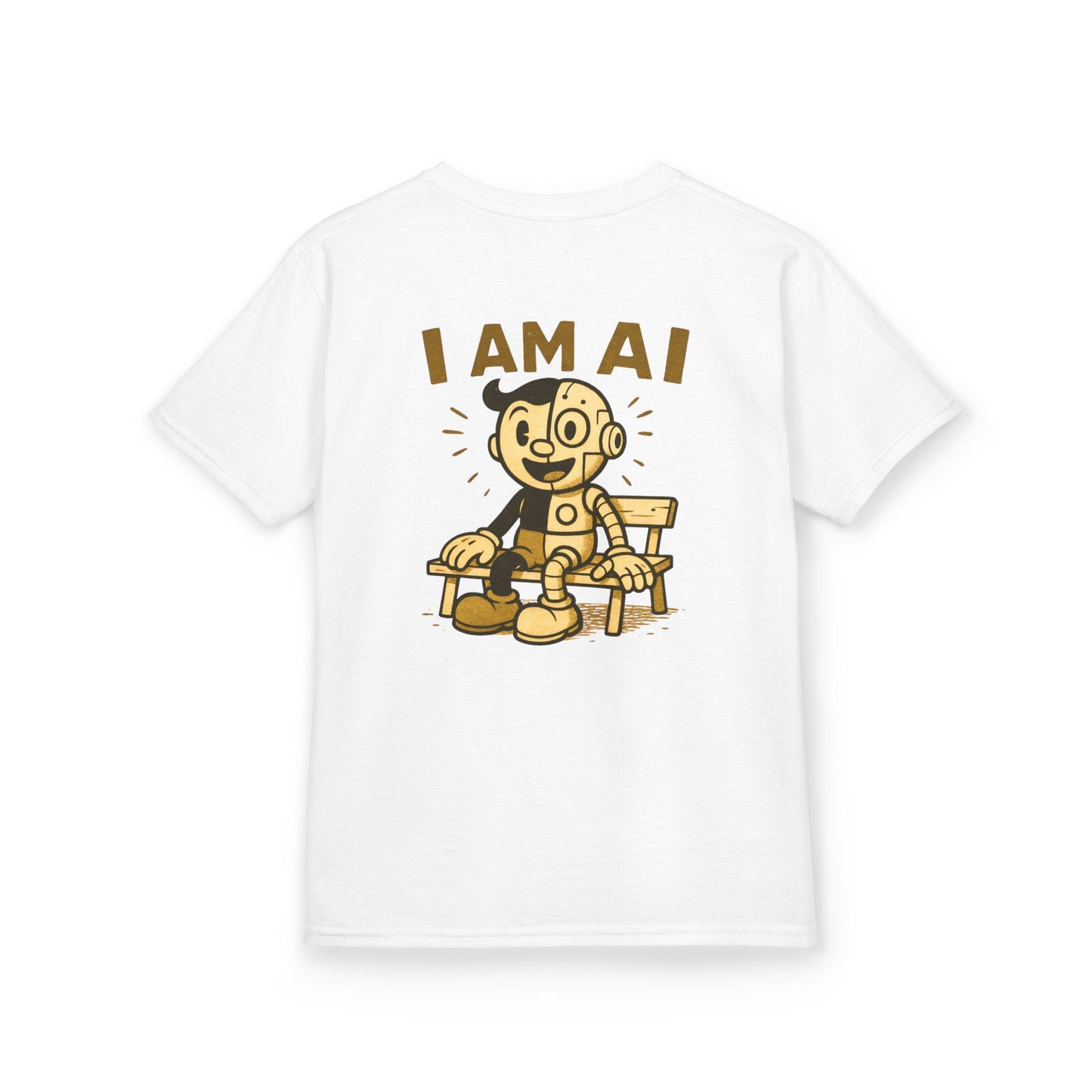 I AM AI Retro Kids Robot T-Shirt – Vintage Meets Future