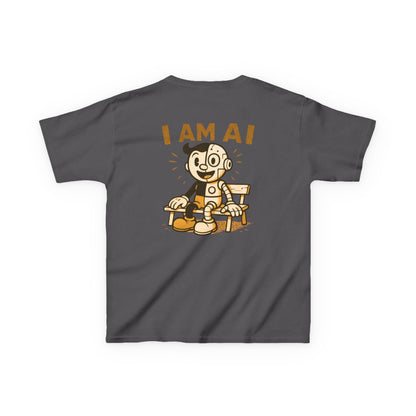 I AM AI Retro Kids Robot T-Shirt – Vintage Meets Future