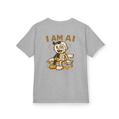 I AM AI Retro Kids Robot T-Shirt – Vintage Meets Future