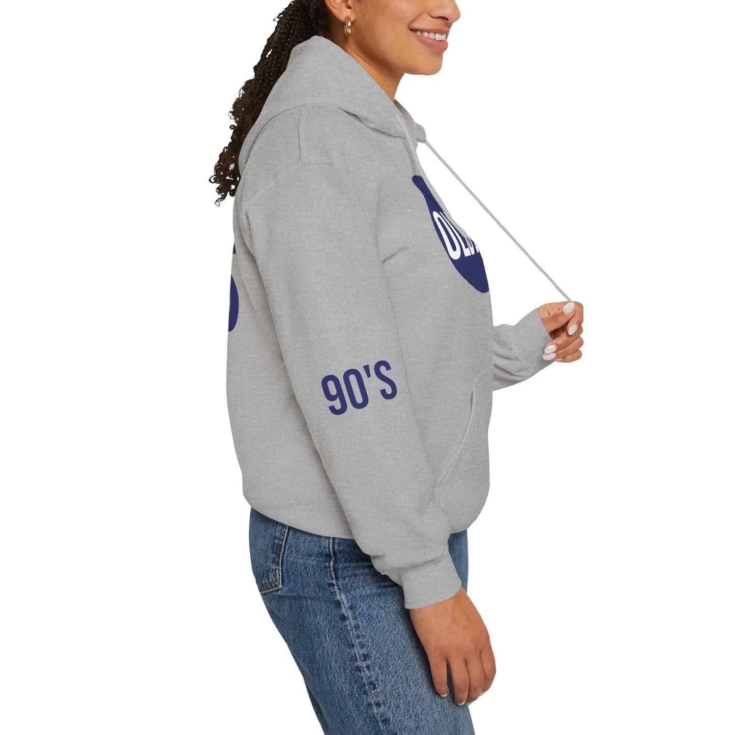 Old Baby 90s Hoodie – Unisex Heavy Blend Retro Sweatshirt