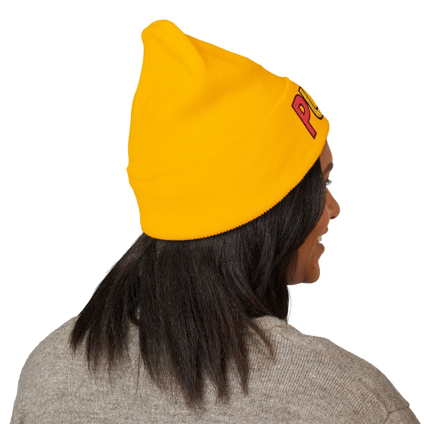 PUSH Embroidered Beanie – Classic Cuffed Winter Hat